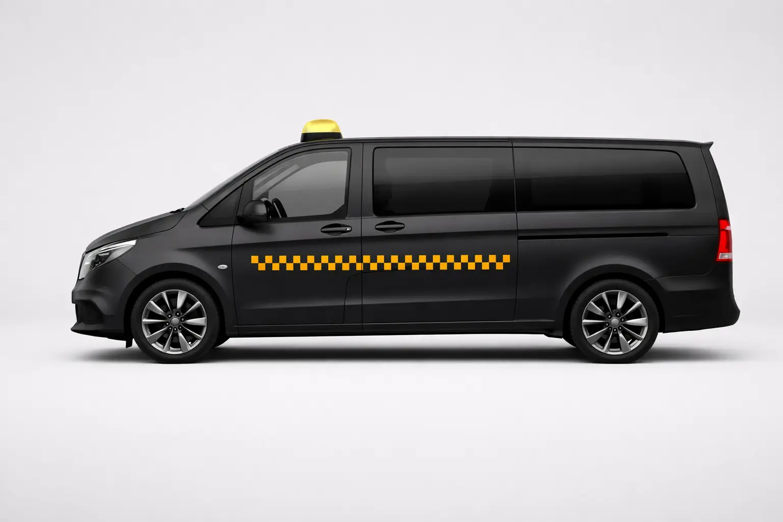 Black van taxi in Brussels